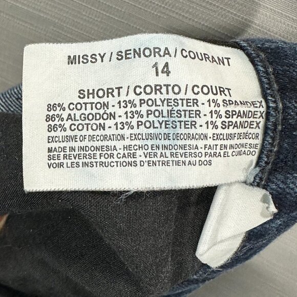 Gloria Vanderbilt Jeans Womens 14 Short Amanda Medium Wash Cotton Stretch - Picture 9 of 9